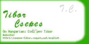 tibor csepes business card